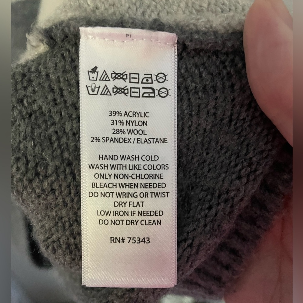 C&C California Color Block Wool Blend Turtleneck … - image 5